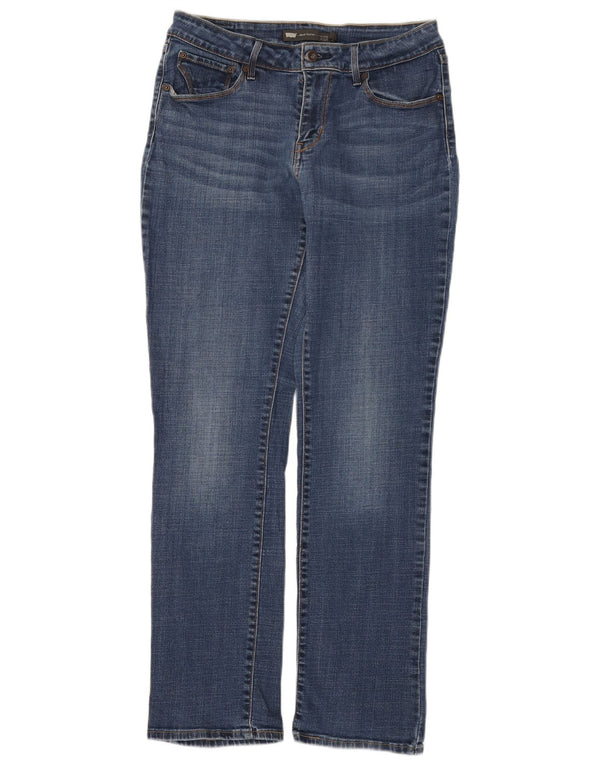 Levi's γυναικείο τολμηρό τζιν ψηλόμεσο ίσιο τζιν US 10 μεγάλο W30 L30 μπλε