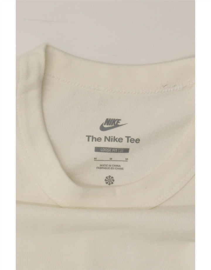 NIKE Mens Loose Fit T-Shirt Top Medium White Cotton Vintage Nike and Second-Hand Nike from Messina Hembry 