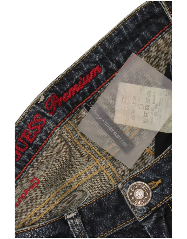 Guess Γυναικείο Super Slim Skinny Jeans W29 L32 Μπλε βαμβακερό