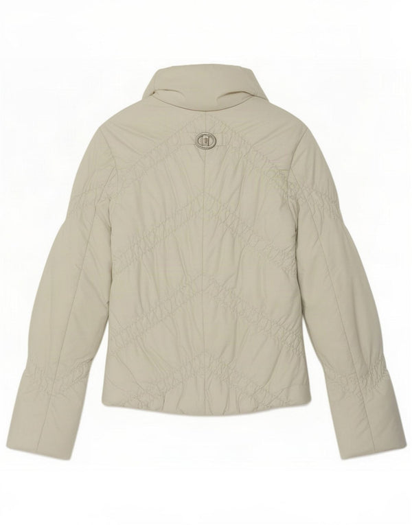 Trussardi Jeans Γυναικείο μπουφάν με επένδυση IT 40 Small White Polyester