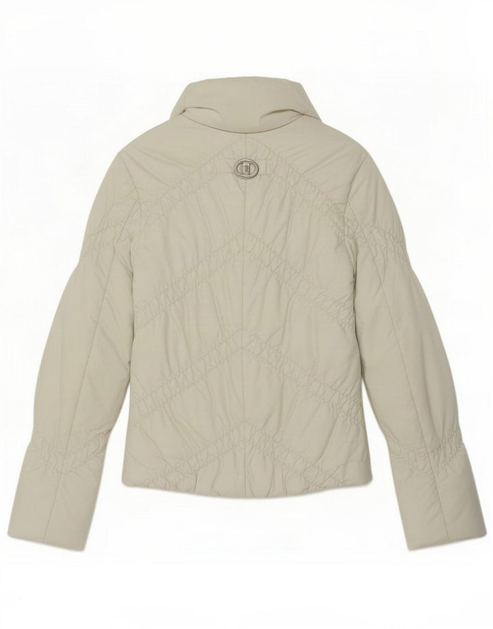 Trussardi Jeans Γυναικείο μπουφάν με επένδυση IT 40 Small White Polyester