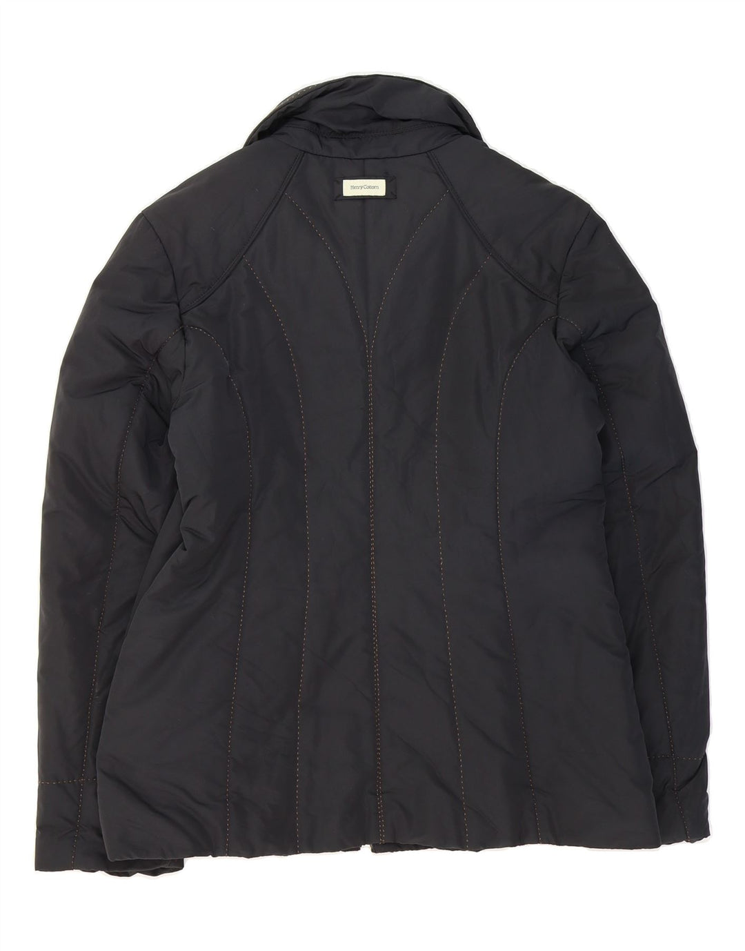 HENRY COTTONS Womens Windbreaker Jacket IT 48 XL Black Polyester Vintage Henry Cottons and Second-Hand Henry Cottons from Messina Hembry 
