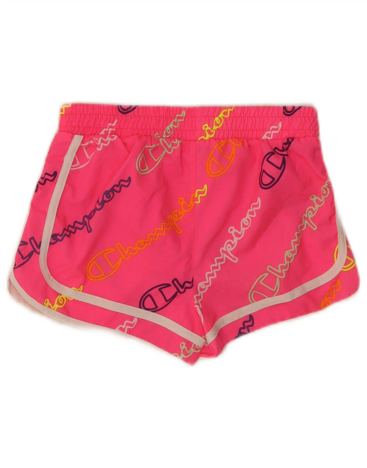 Champion Girls Graphic Sport Short 9-10 Years Medium Pink Polyester