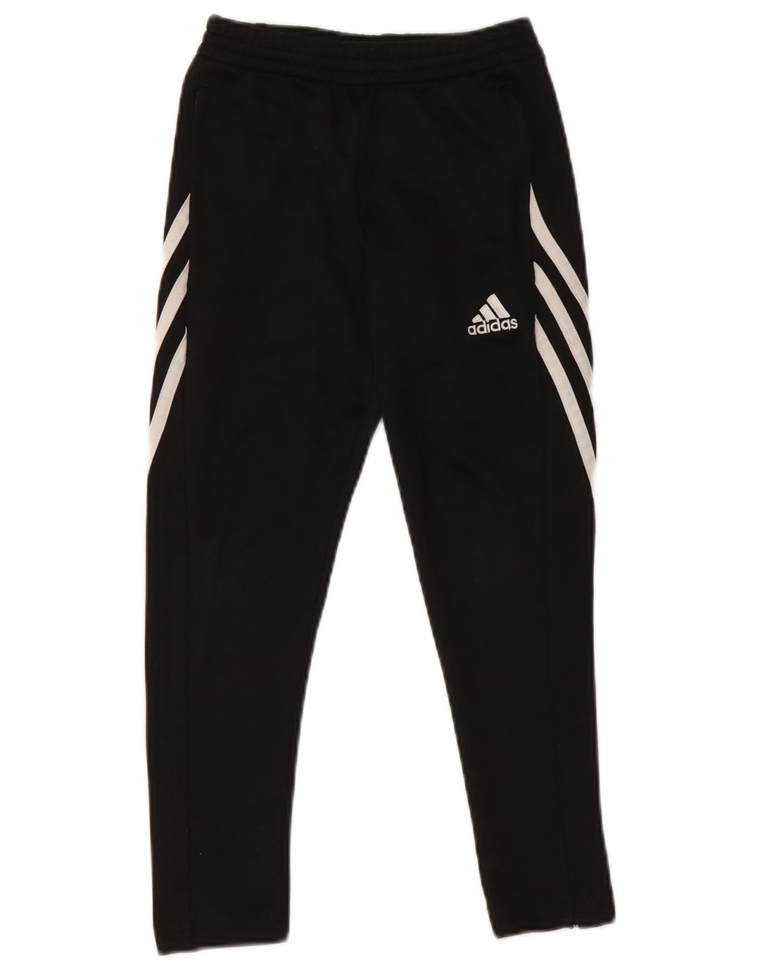 Παντελόνι αθλητικής φόρμας ADIDAS Boys Climalite 7-8 ετών Μικρό μαύρο πολυεστέρα