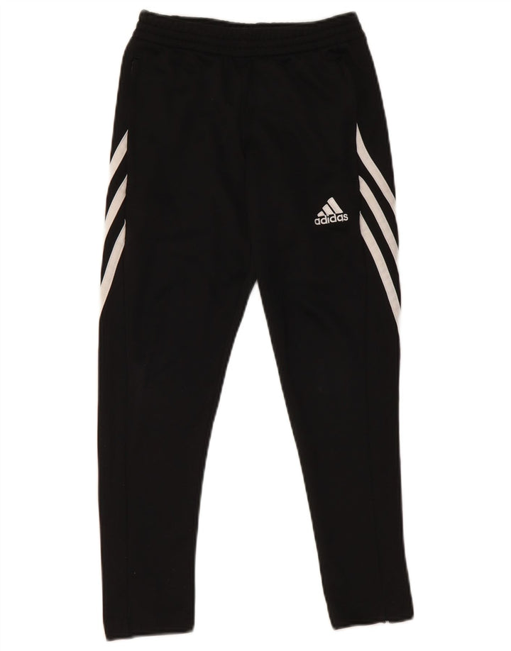 Παντελόνι αθλητικής φόρμας ADIDAS Boys Climalite 7-8 ετών Μικρό μαύρο πολυεστέρα