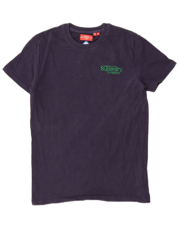 Ανδρικό T-Shirt Superdry Τοπ μεσαίου μπλε βαμβακερό