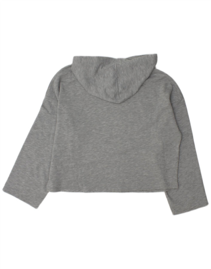 Zara Γυναικείο Hoodie Jumper UK 14 Medium Grey Polyester