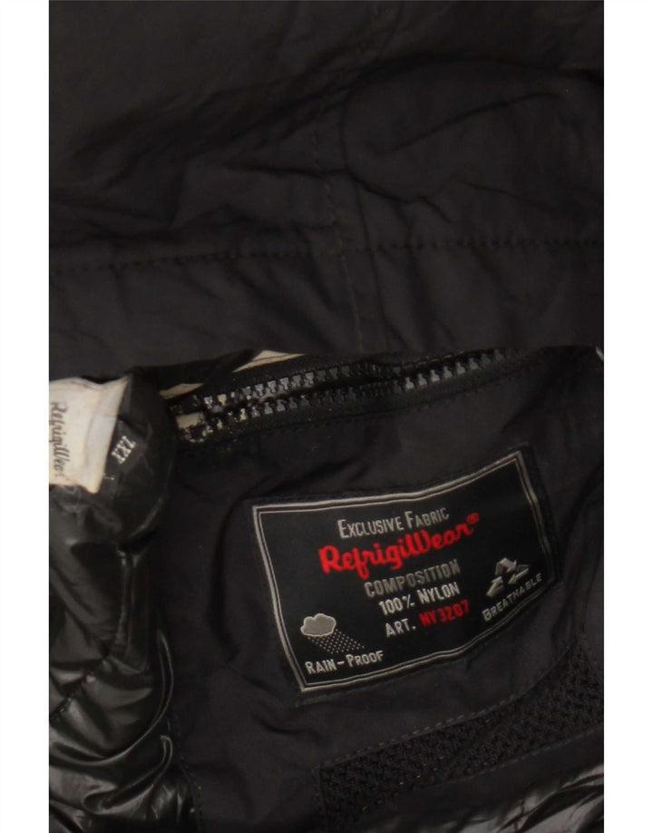 Ανδρικό μπουφάν Refrigiwear Regular Fit Windbreaker UK 44 2XL Black Nylon