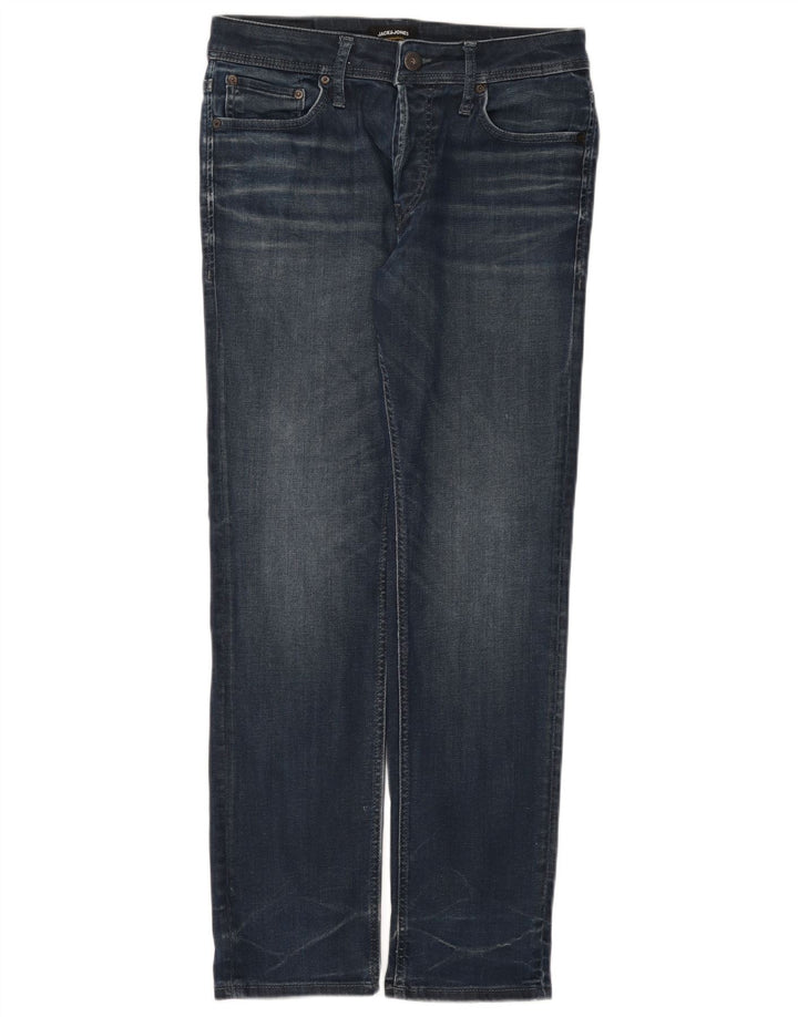 Jack & Jones Ανδρικό τζιν ίσιο W32 L32 Μπλε βαμβακερό