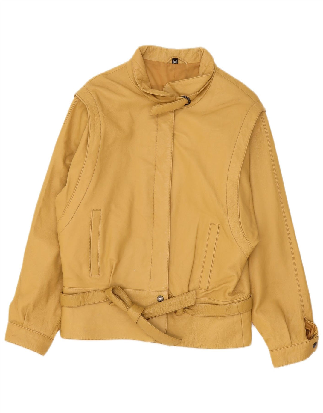 Vintage Γυναικείο Δερμάτινο Μπουφάν EU 40 Medium Yellow Leather