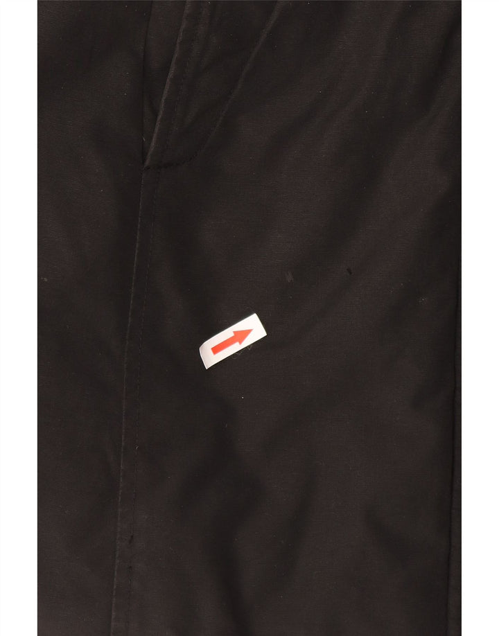 Woolrich Γυναικείο μπουφάν με κουκούλα UK 14 μεσαίο μαύρο βαμβακερό