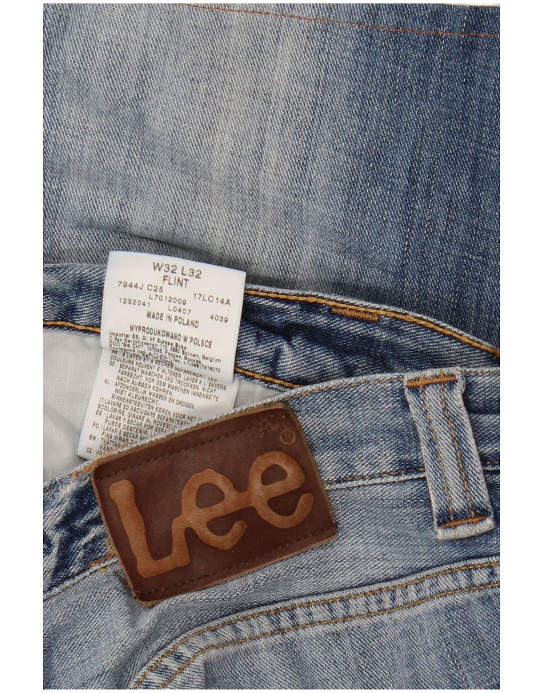 Ανδρικό τζιν σορτς LEE Flint W32 Μεσαίο μπλε βαμβακερό