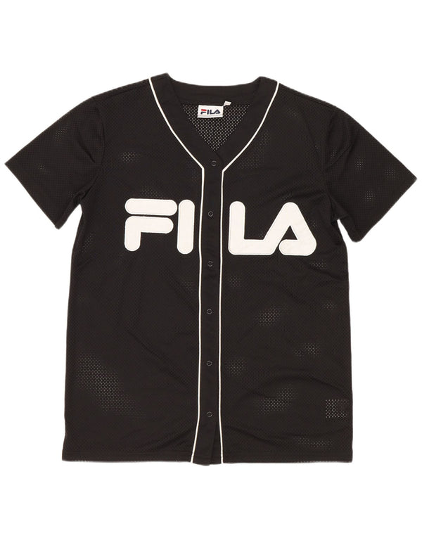 Fila Γυναικείο γραφικό Oversized Jersey Top 6 XS μαύρο πολυεστέρα