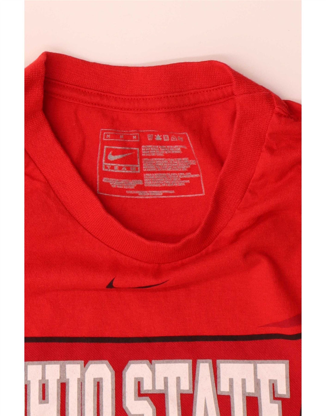 Ανδρικό μπλουζάκι Nike, Ohio State Buckeyes, γραφικό μπλουζάκι, μεσαίο κόκκινο βαμβακερό
