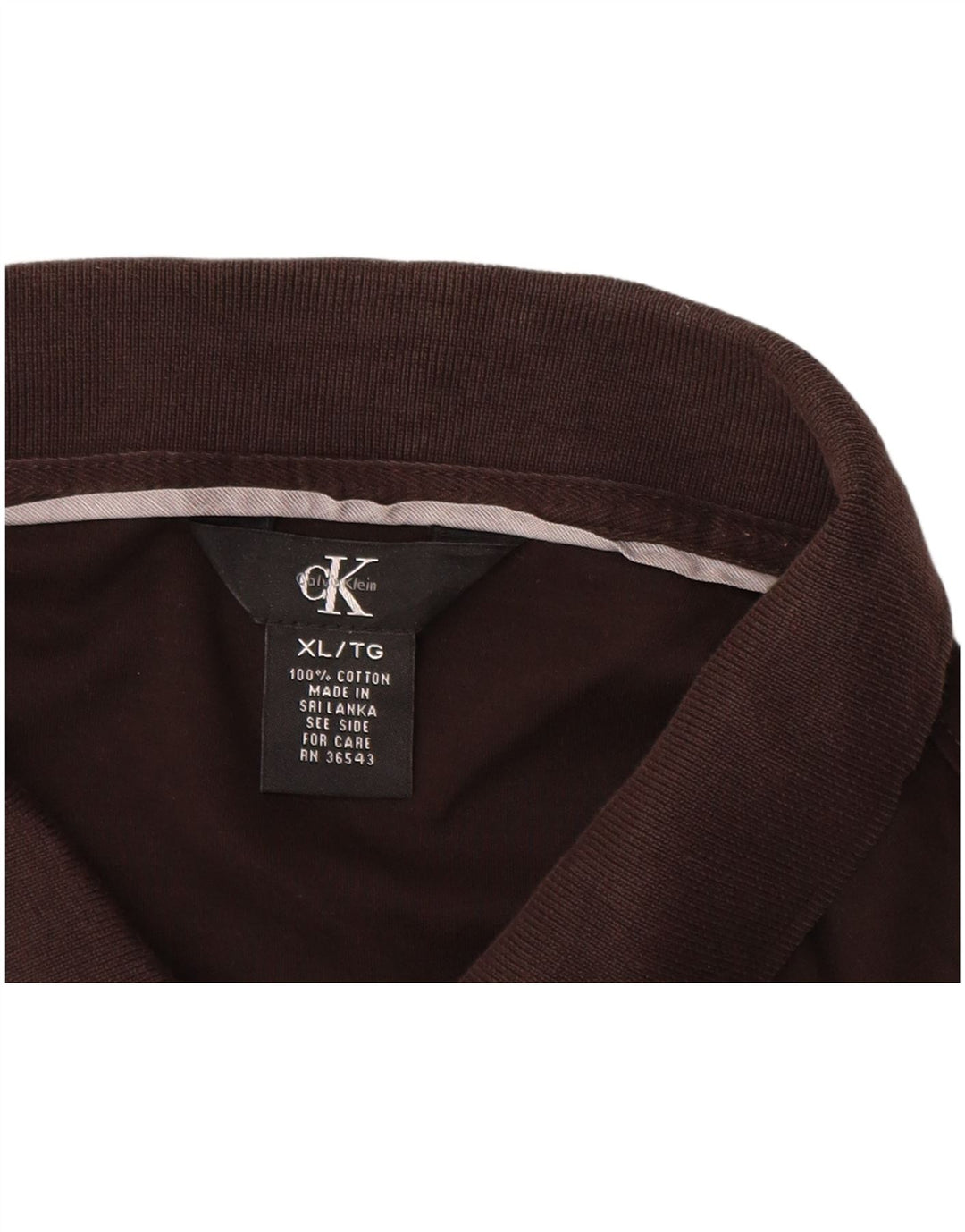 Ανδρικό πουκάμισο πόλο CALVIN KLEIN XL Μαύρο βαμβακερό