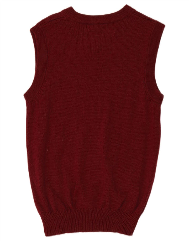 Jack Wills Ανδρικό γιλέκο Tank Top Large Maroon Wool