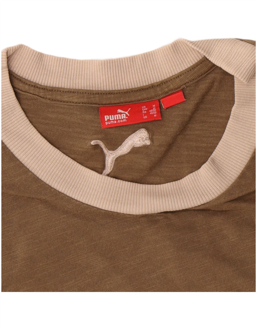 Ανδρικό γραφικό T-Shirt Puma Τοπ μεσαίο καφέ βαμβακερό