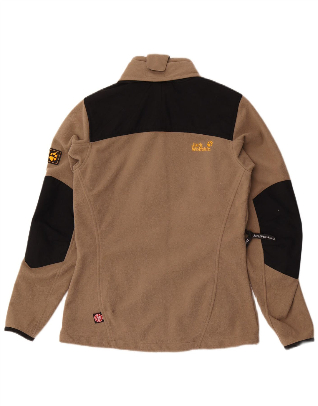 JACK WOLFSKIN Γυναικείο Fleece Jacket UK 10 Small Brown Colourblock Πολυεστέρας