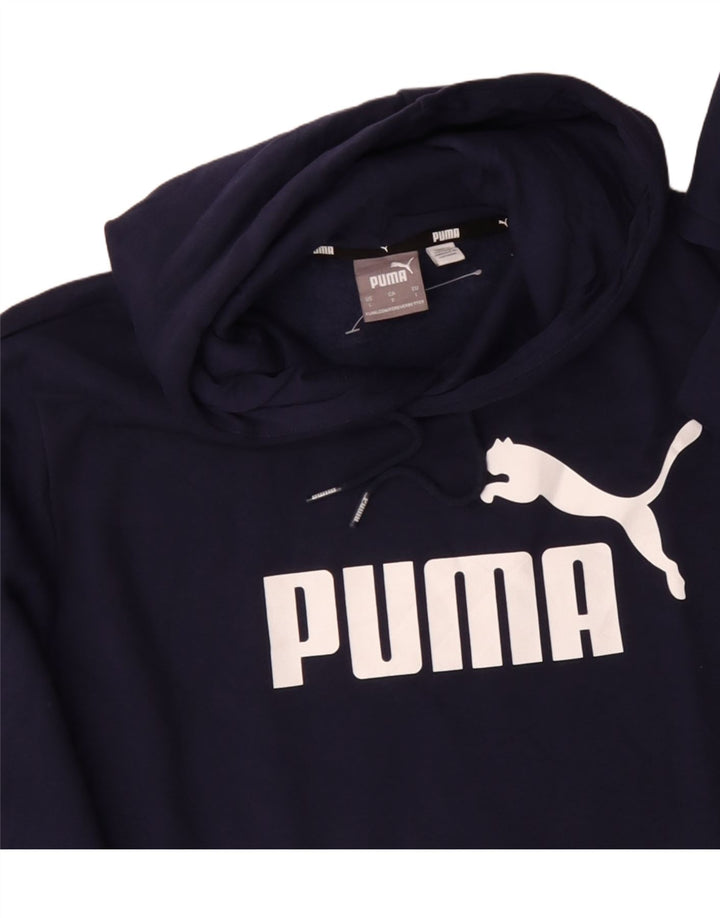 Ανδρικό γραφικό κουκούλα με κουκούλα PUMA Large Navy Blue