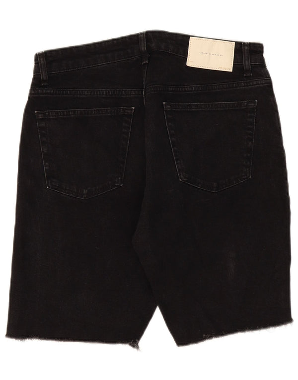 Zara Ανδρικό τζιν σορτς EU 42 Large W32 Μαύρο