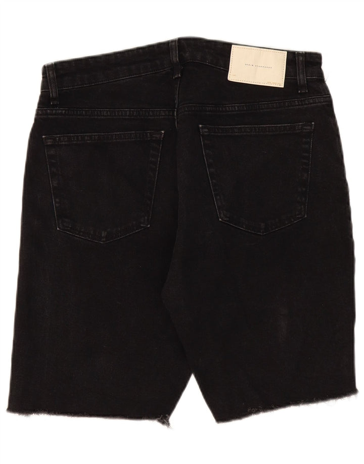 Zara Ανδρικό τζιν σορτς EU 42 Large W32 Μαύρο
