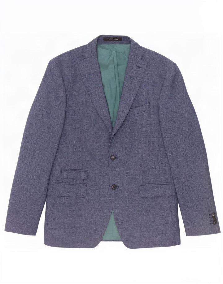 Zara Ανδρικό σακάκι μπλέιζερ με 2 κουμπιά EU 52 Large Blue Polyester