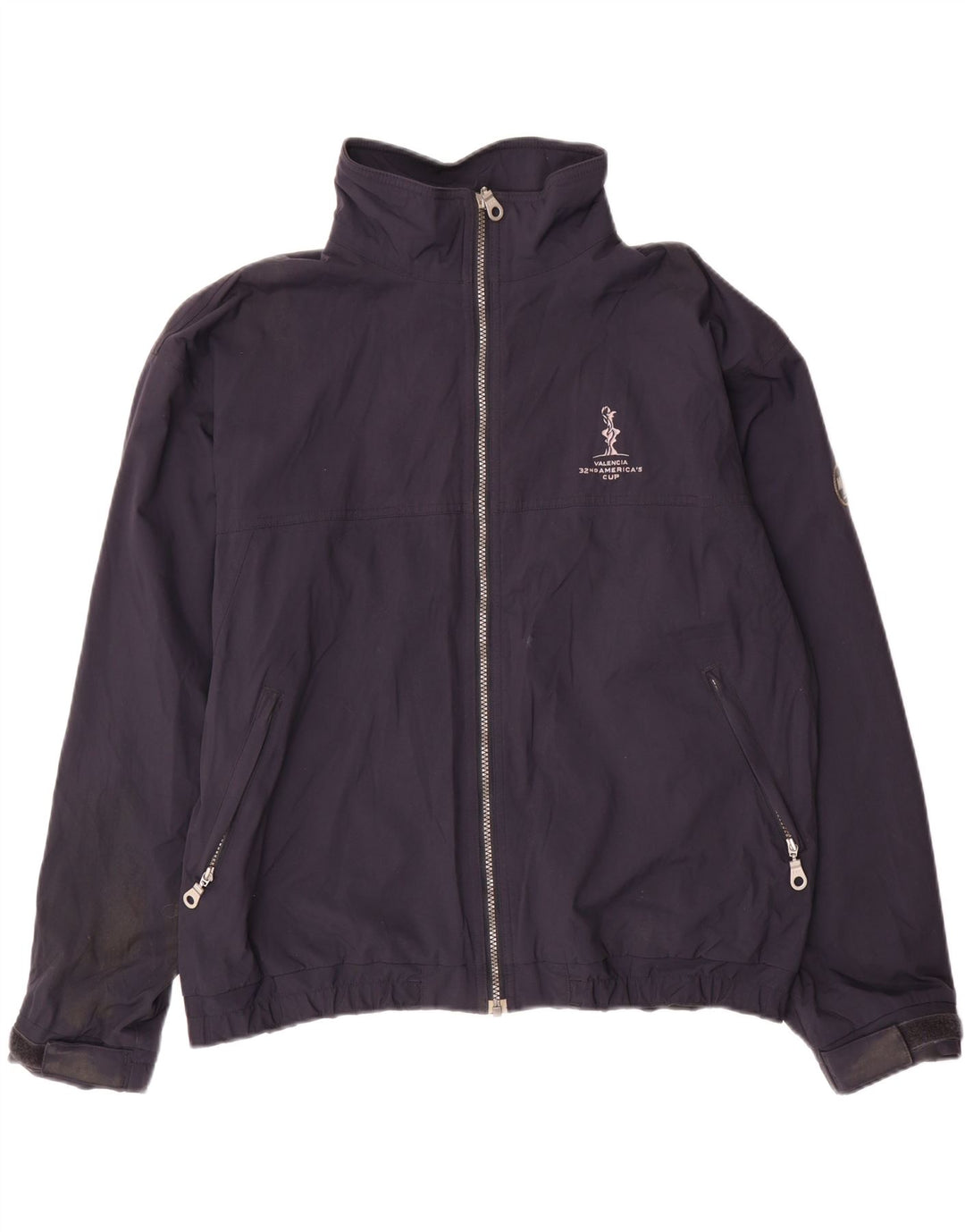 MURPHY & NYE Ανδρικό μπουφάν βροχής με χαλαρή εφαρμογή UK 38 Medium Navy Blue Nylon