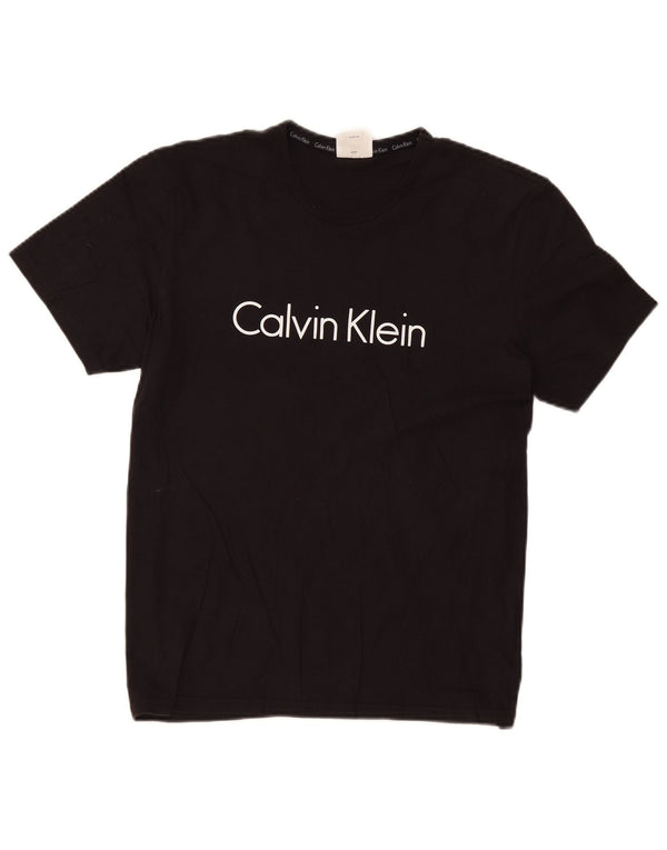 Ανδρικό γραφικό T-Shirt Calvin Klein Top Medium Μαύρο