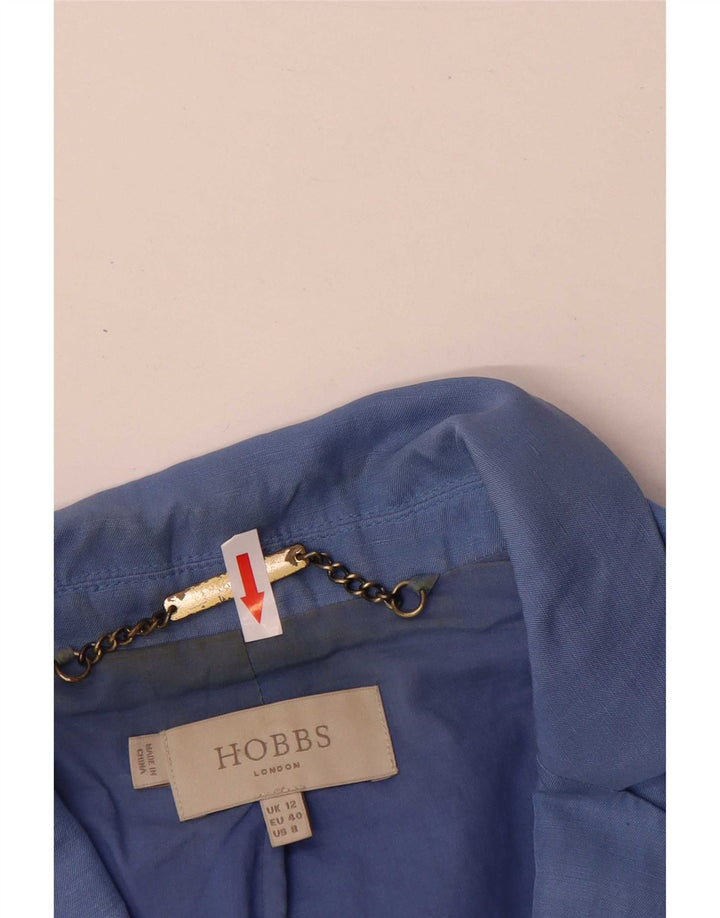 Hobbs Γυναικείο μπλέιζερ μπουφάν UK 12 μεσαίου μπλε λινό