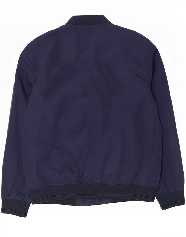 Ben Sherman Ανδρικό Bomber Jacket UK 40 Large Navy Blue Polyester