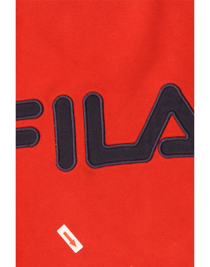 Ανδρικό γραφικό φούτερ Fila Jumper Μικρό κόκκινο βαμβακερό
