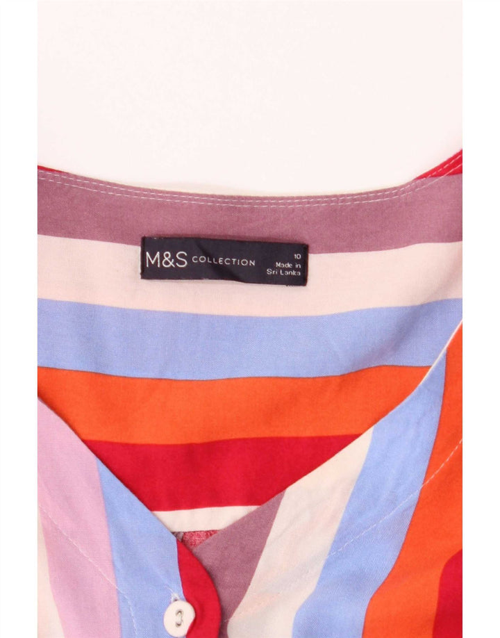 Marks & Spencer Γυναικεία Crop Μπλούζα UK 10 Small Πολύχρωμη