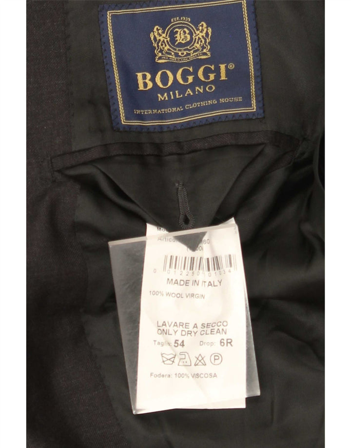 Boggi Milano Ανδρικό μπουφάν σακάκι με 3 κουμπιά IT 54 2XL γκρι μαλλί