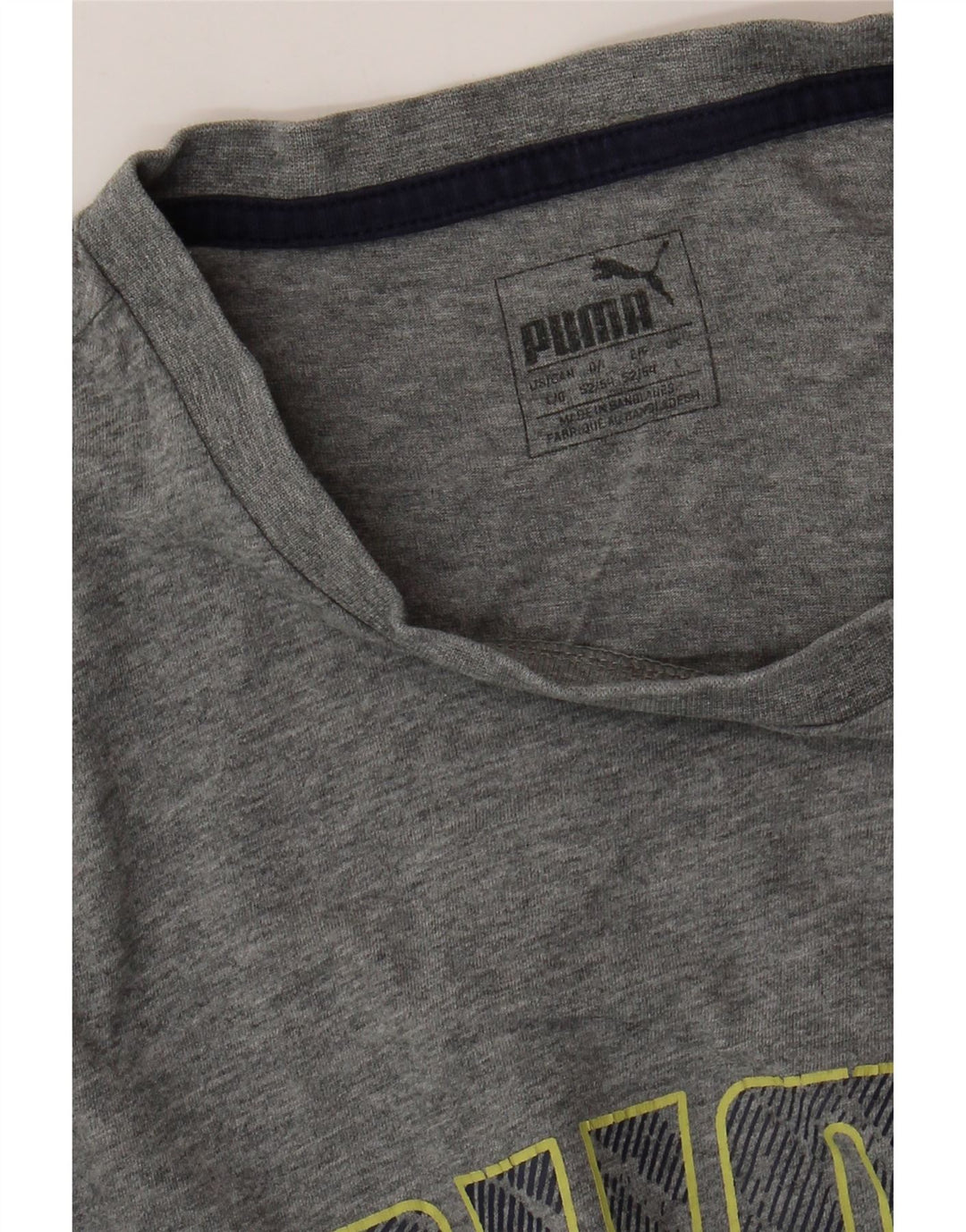 Ανδρικό γραφικό μπλουζάκι PUMA Top Large Grey