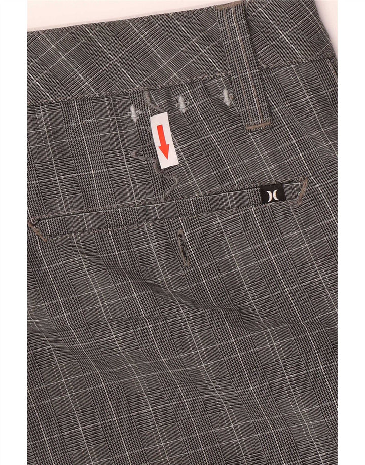 Hurley Ανδρικό σορτς Cargo Medium W30 Grey Check Polyester