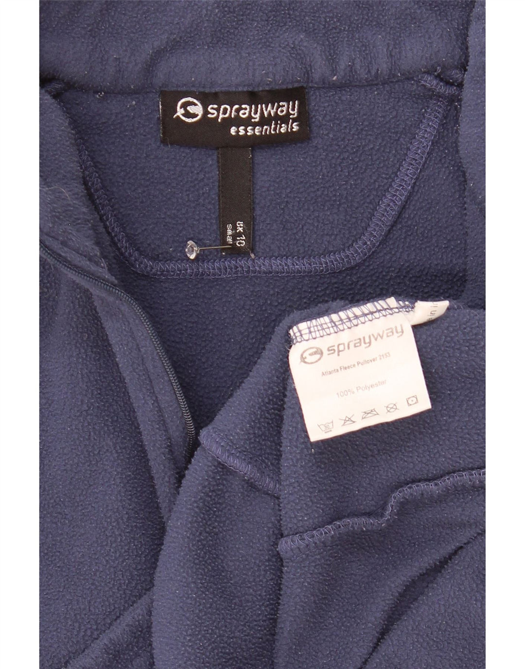 Sprayway γυναικείο φερμουάρ με λαιμόκοψη φλις βραχίονα UK 10 Small Navy Blue Polyester