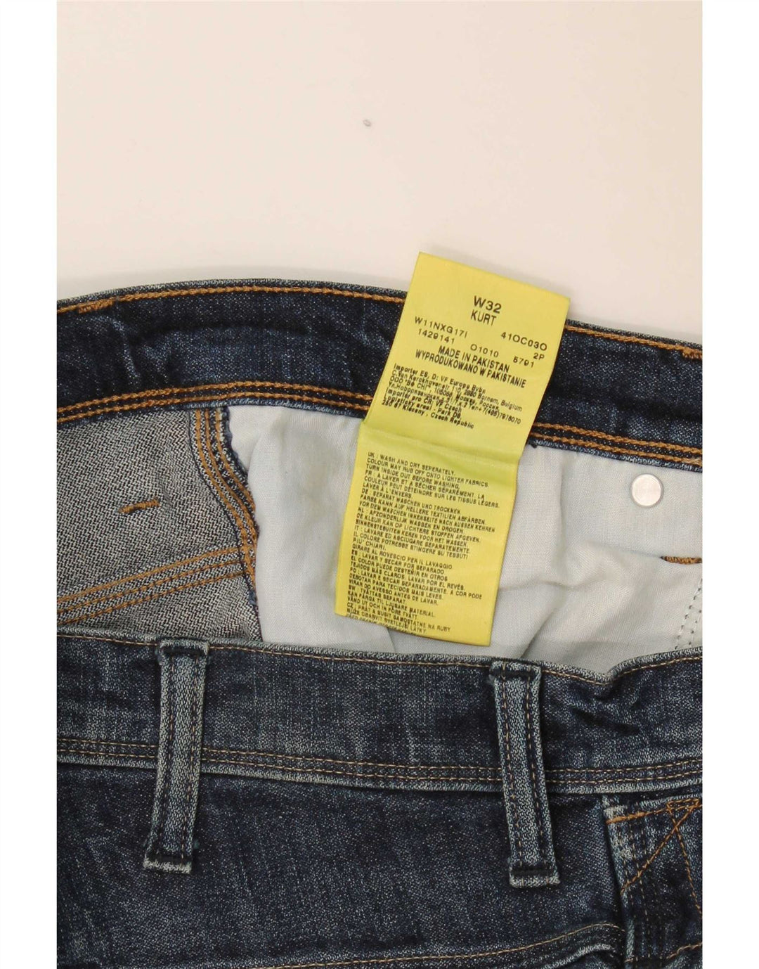 Ανδρικό τζιν σορτς Wrangler Kurt W32 Βαμβακερό μεσαίο μπλε