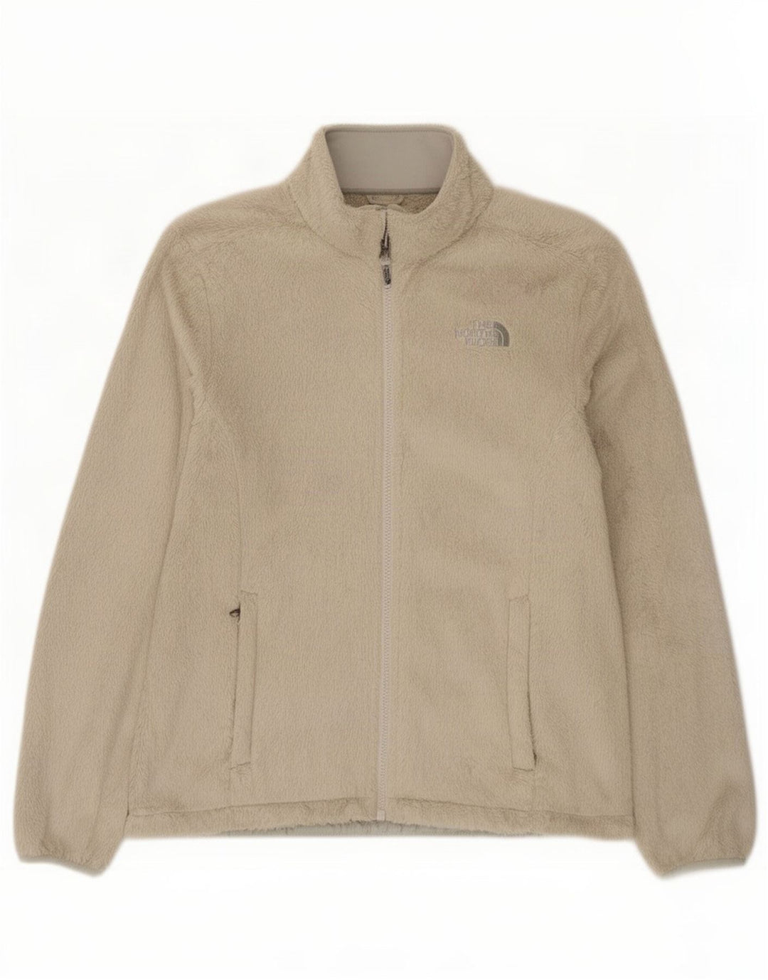The North Face Γυναικείο Fleece Jacket UK 14 Medium Beige Polyester