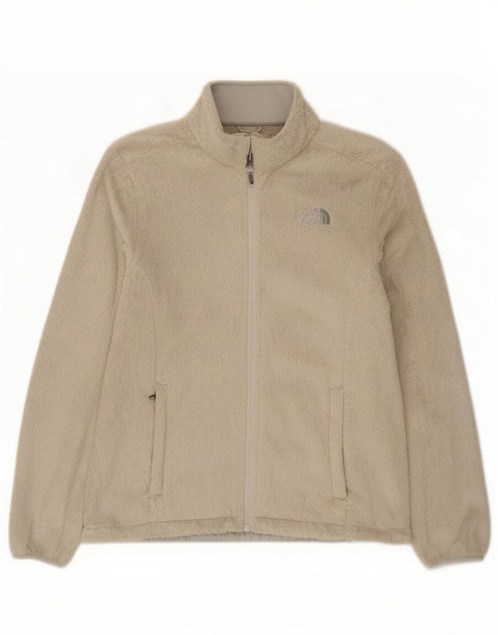 The North Face Γυναικείο Fleece Jacket UK 14 Medium Beige Polyester