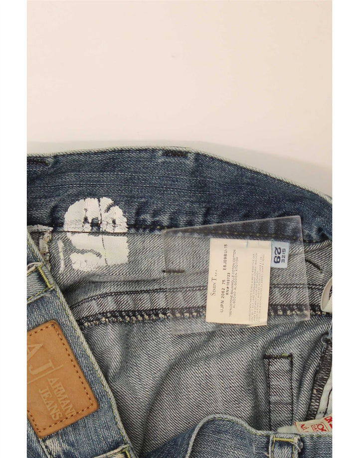 Armani Γυναικείο τζιν φαρδύ πόδι W29 L32 Μπλε βαμβακερό