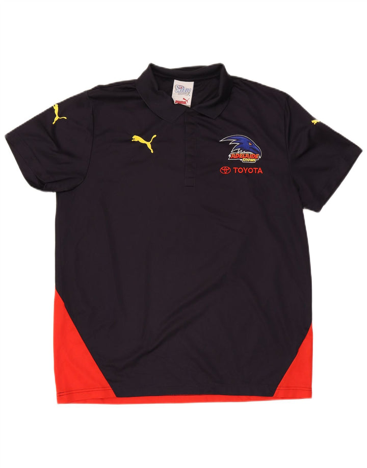 Puma Ανδρικό πουκάμισο Polo XL Navy Blue Colorblock Πολυεστέρας