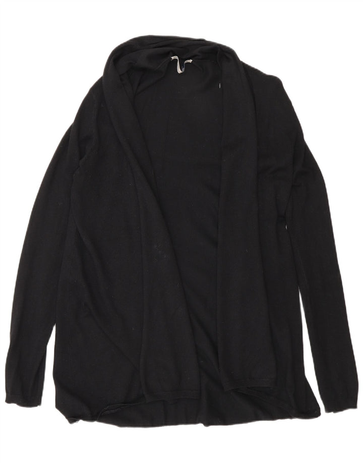 Zara Γυναικείο Ανοιχτό Ζακέτα UK 12 Medium Black