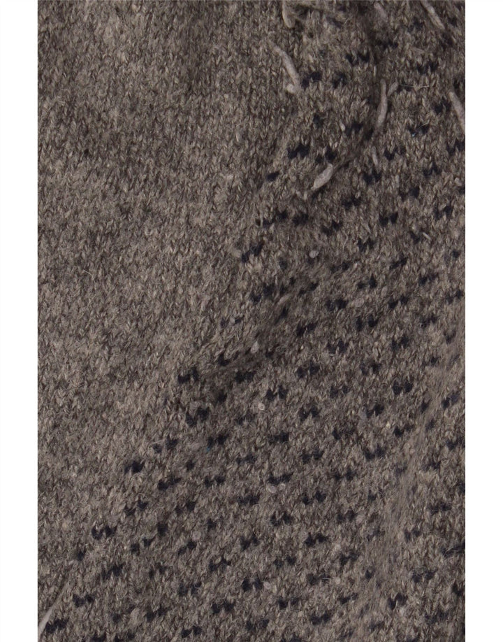 White Stuff Ανδρικό πουλόβερ με λαιμόκοψη XL Lambswool με γκρι στίγματα