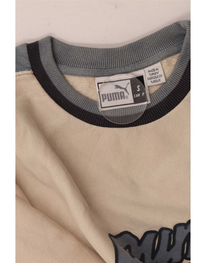 Ανδρικό γραφικό φούτερ Puma, Jumper Small Off White Colourblock