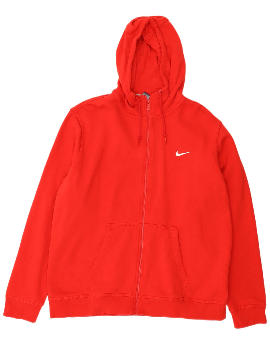 Ανδρικό πουλόβερ Nike με φερμουάρ 2XL κόκκινο βαμβακερό