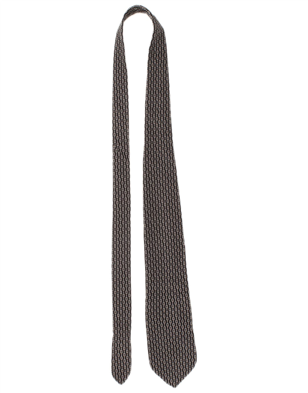 Ανδρική γραβάτα Dolce & Gabbana One Size Black Geometric Silk Classic