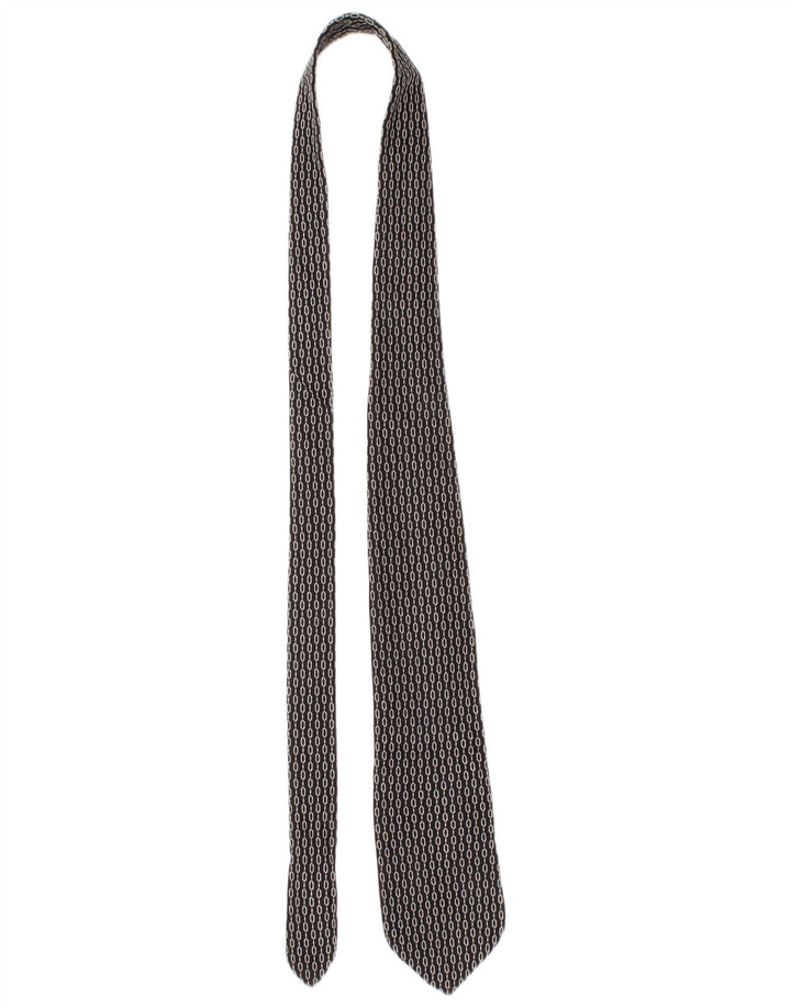 Ανδρική γραβάτα Dolce & Gabbana One Size Black Geometric Silk Classic
