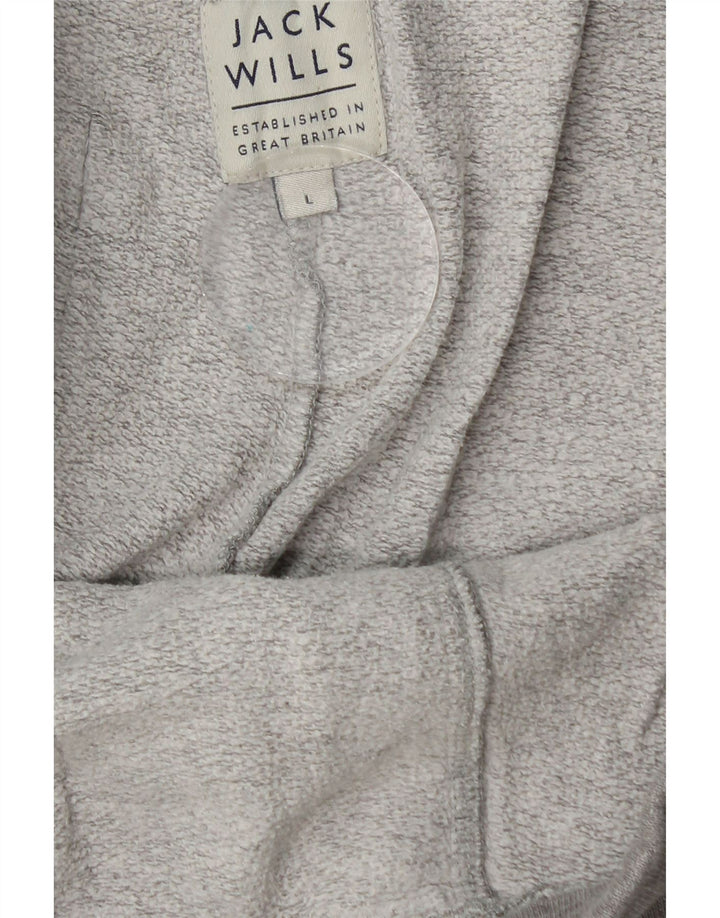 Jack Wills Ανδρική φόρμα αθλητικής φόρμας γραφική μεγάλη γκρι βαμβακερή
