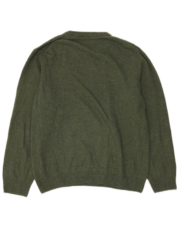 Γυναικείο πουλόβερ GANT Crew Neck Jumper UK 16 Large Green Flecked Wool