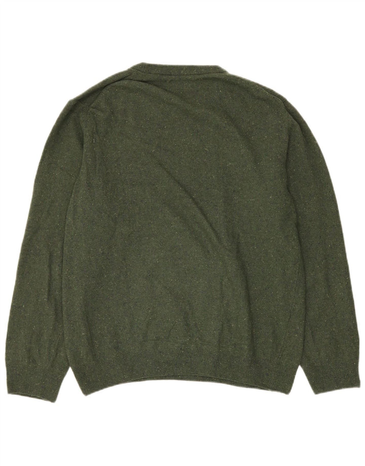 Γυναικείο πουλόβερ GANT Crew Neck Jumper UK 16 Large Green Flecked Wool